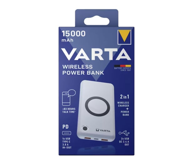 Varta Bezprzewodowy Power Bank 15000mAh - 1456654 - zdjęcie
